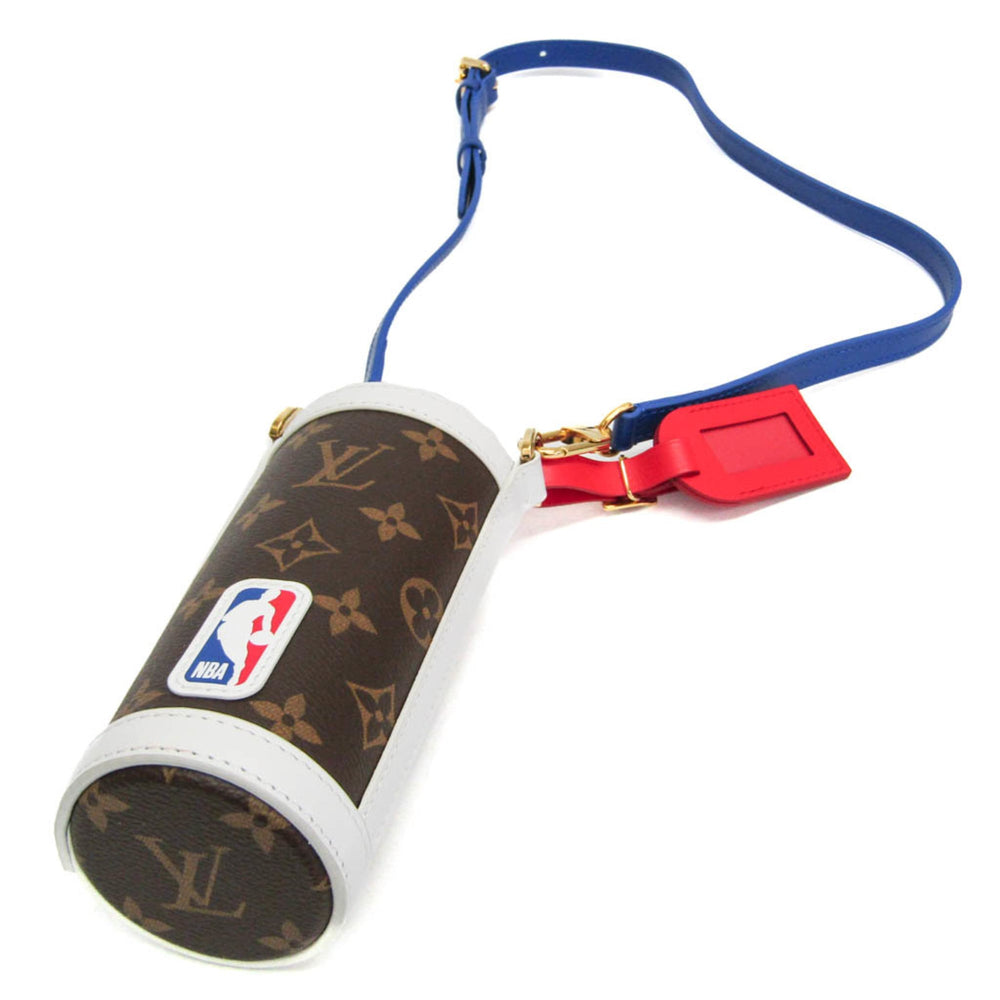 Louis Vuitton Monogram NBA Collaboration Flask Holder GI0565 Men,Women Shoulder Bag Blue,Brown,White — Like New