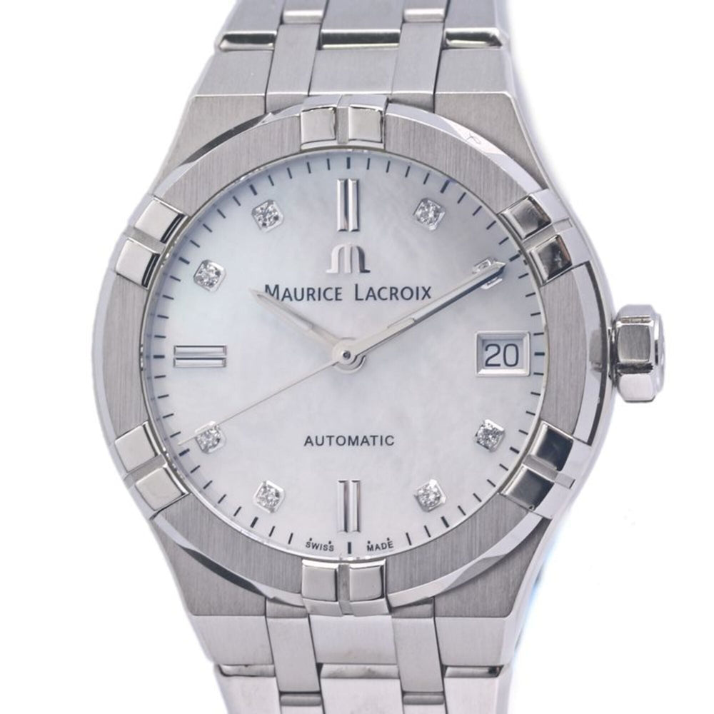 Maurice Lacroix Aikon Automatic 35 Diamond AI6006-SS002-170-1 Men's/Women's Watch (Boys' Size) Stainless Steel 40317 — Good