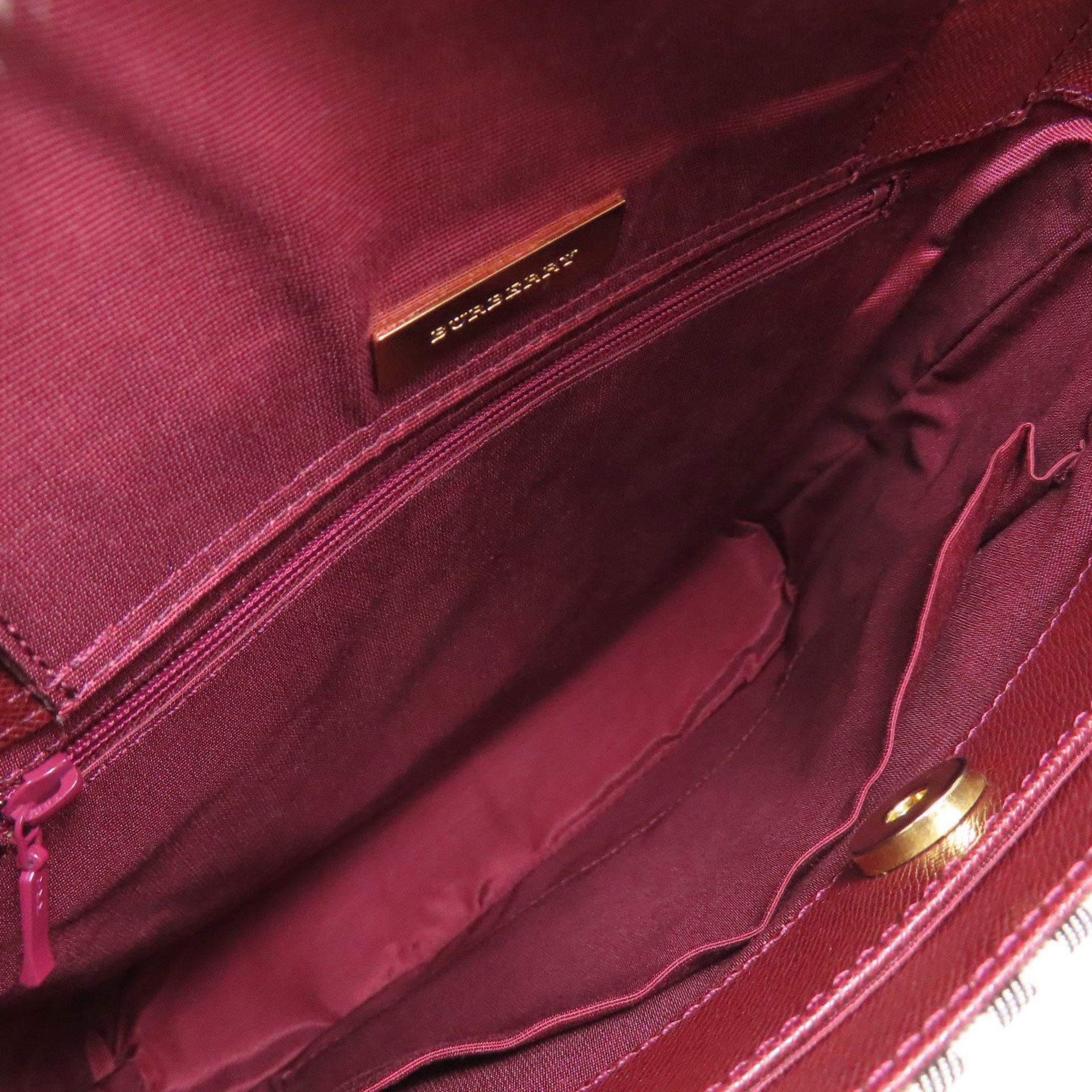 Burberry One-Shoulder Check Nova Canvas Shoulder Bag for Women