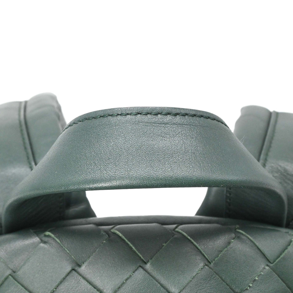 BOTTEGA VENETA Bottega Veneta Intrecciato Backpack Rucksack Green — New - Store Return