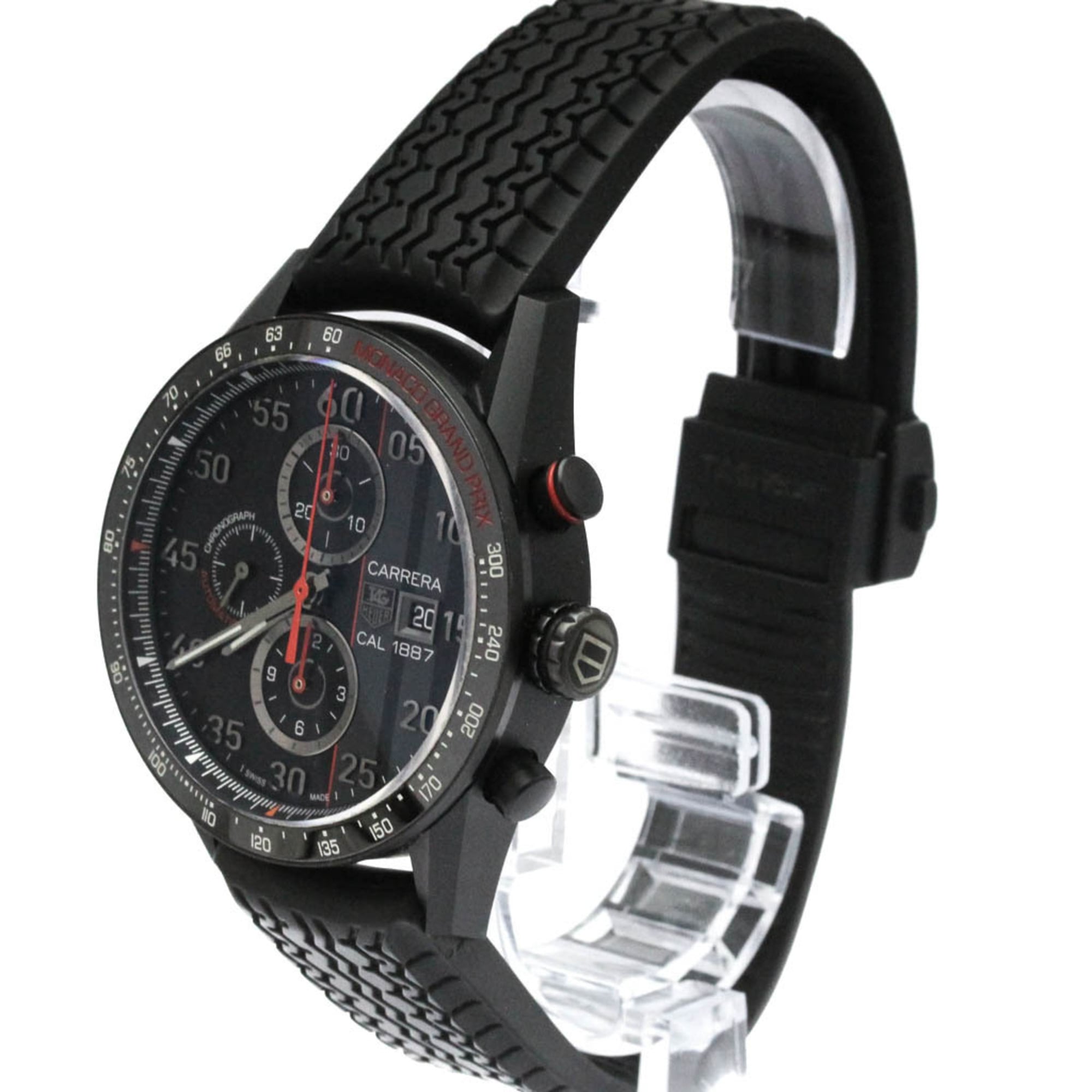 TAG HEUER Carrera Chronograph Monaco Grand Prix Titanium Watch CAR2A83 — Very Good