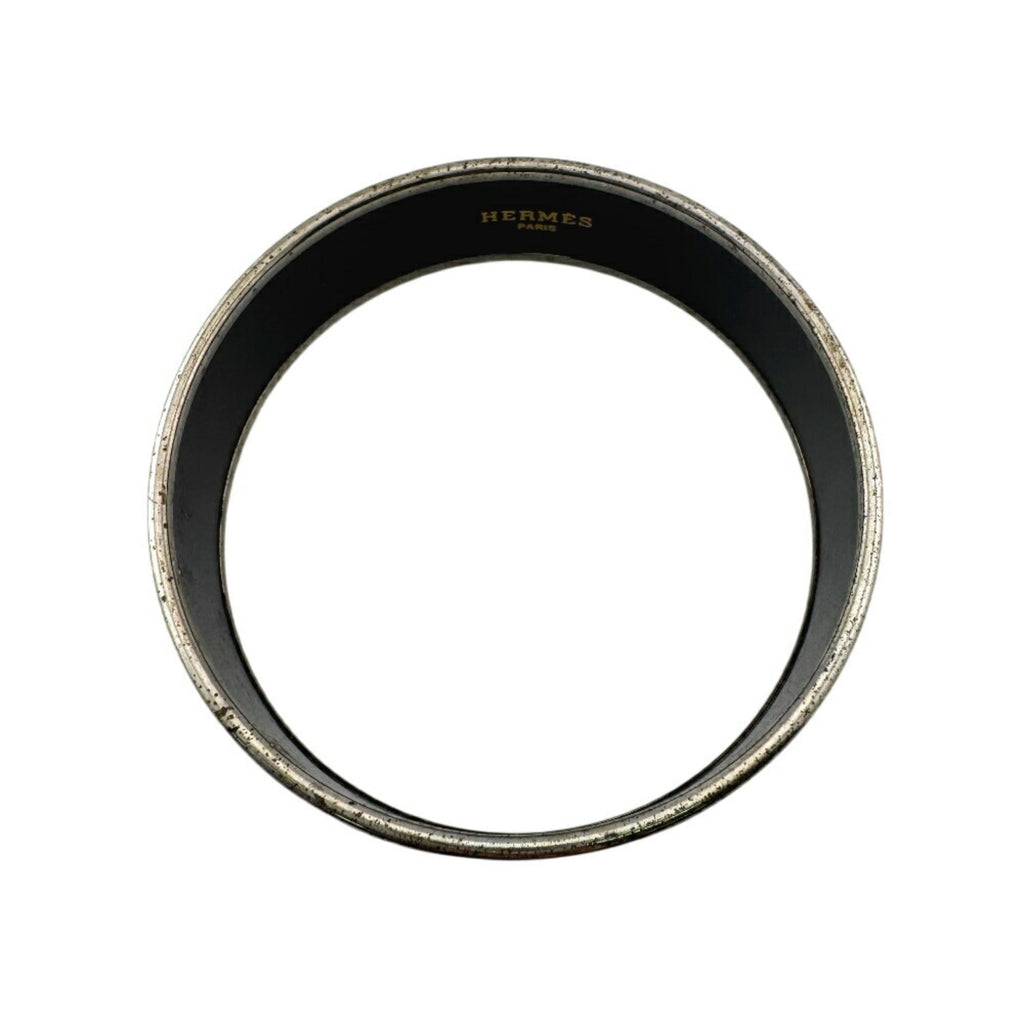 HERMES GM Enamel Cloisonne Bracelet/Bangle Bracelet Green Women's