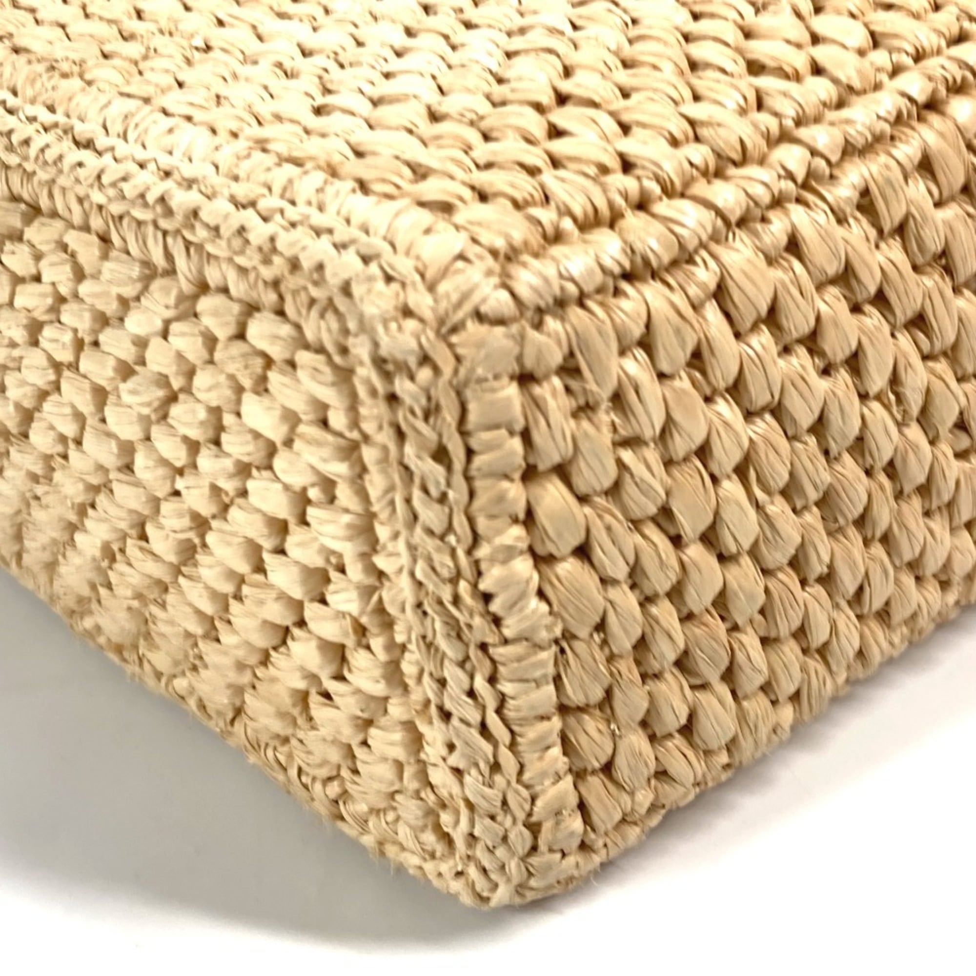 LOEWE Standard Bag Shoulder Tote Raffia Women's Beige x Brown E-240710-7 — New - Store Return