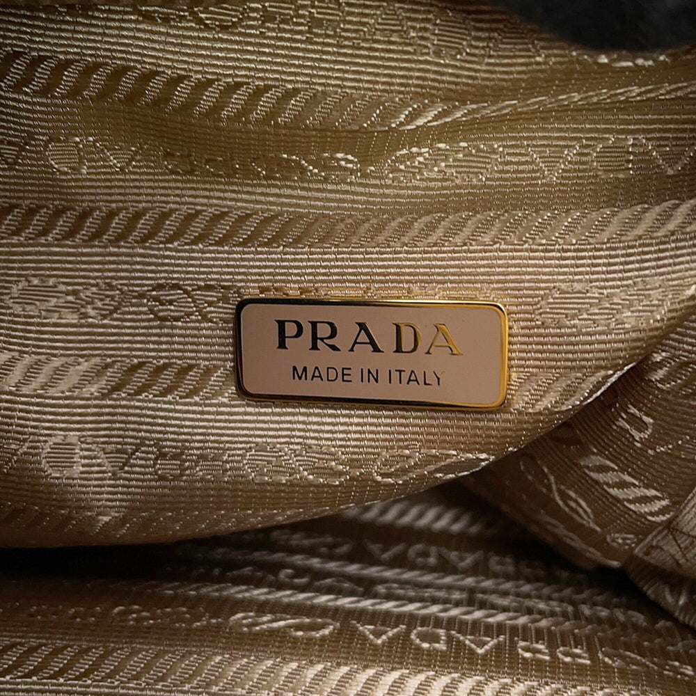 Prada handbag, dangle leather, 1BB137, PRADA — Like New