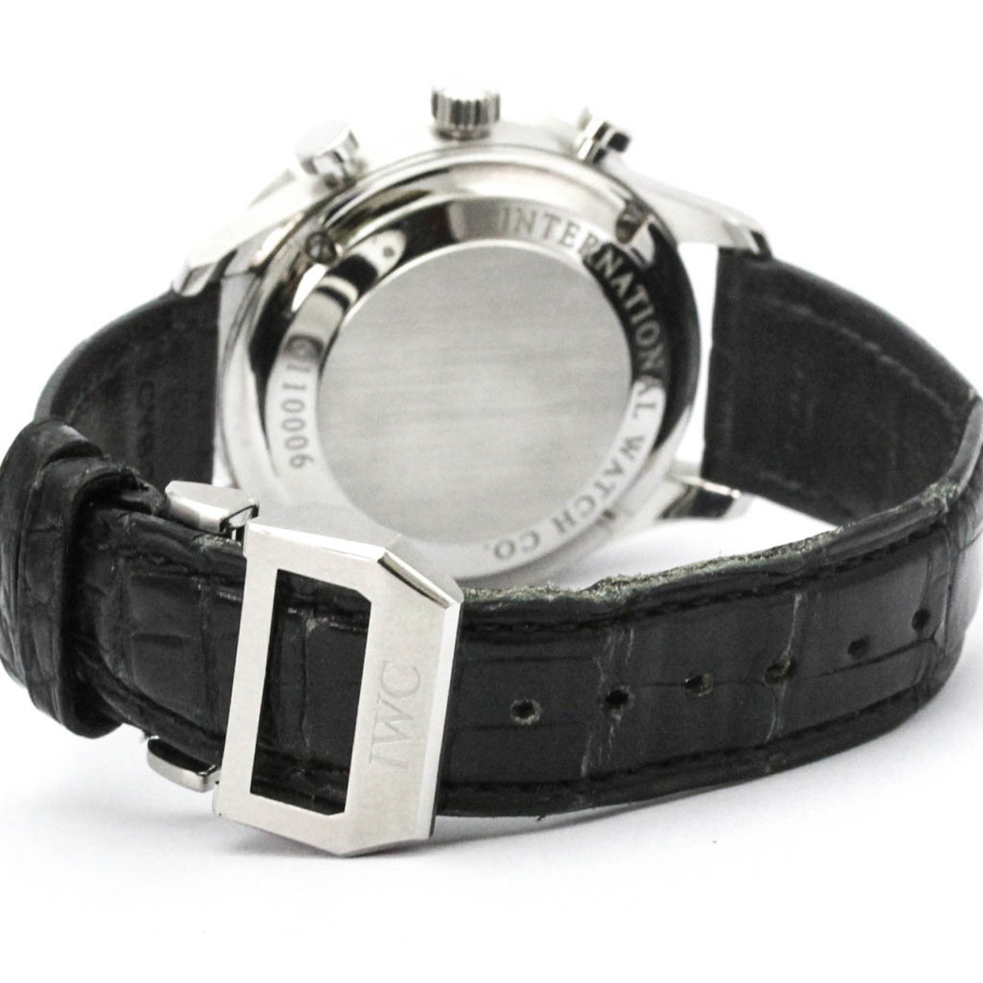 IWC Portuguese Chronograph Steel Automatic Watch IW371491 Polished — Very Good