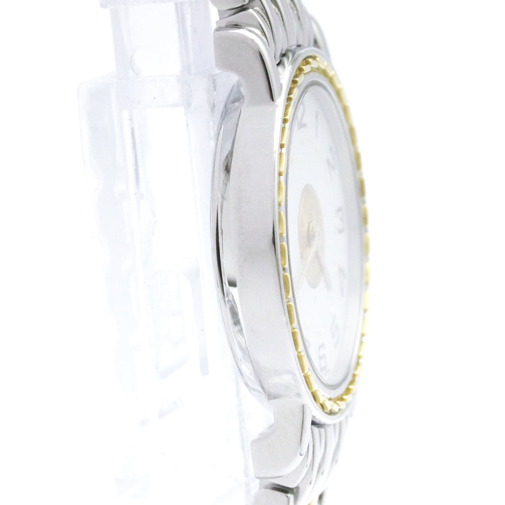 HERMES Sellier Gold Plated Steel Quartz Ladies Watch SE4.220 Polished — Very Good