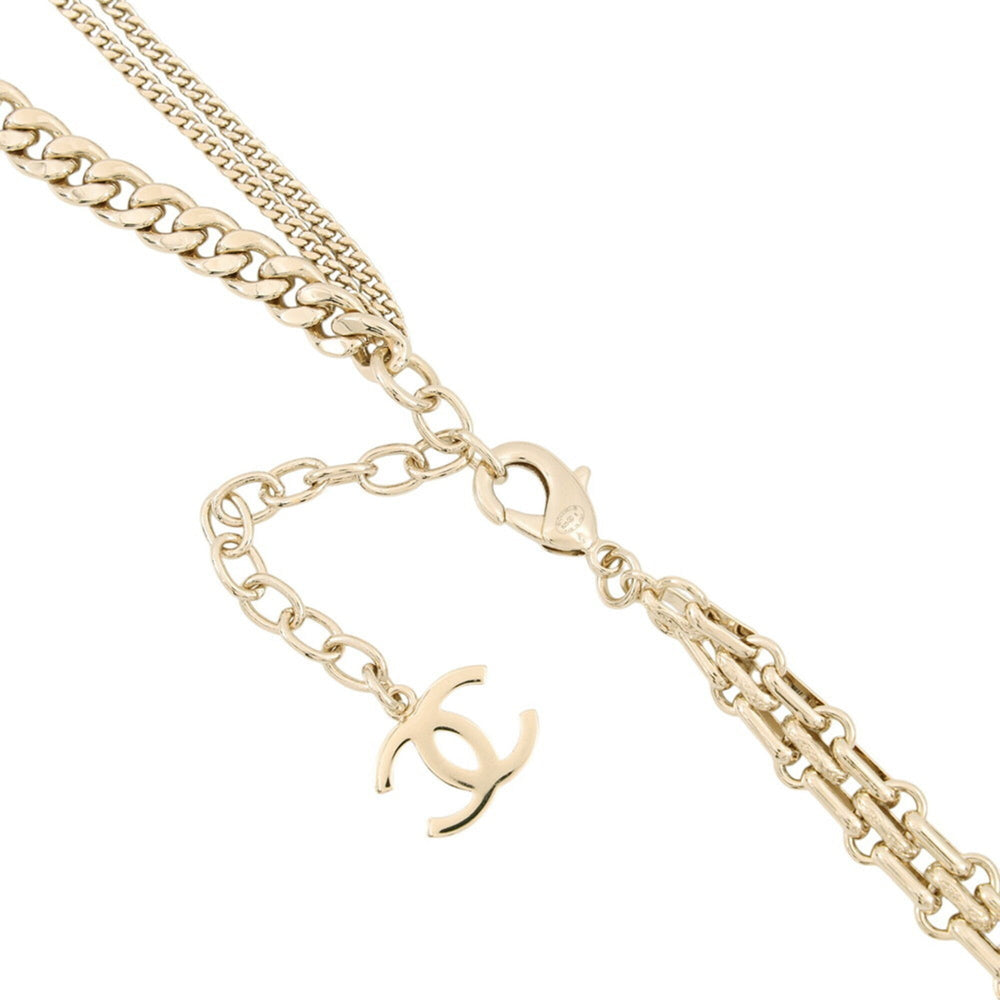 Chanel Necklace Coco Mark Rhinestone B25 K ABG553 CHANEL Women's NECKLACE — Like New
