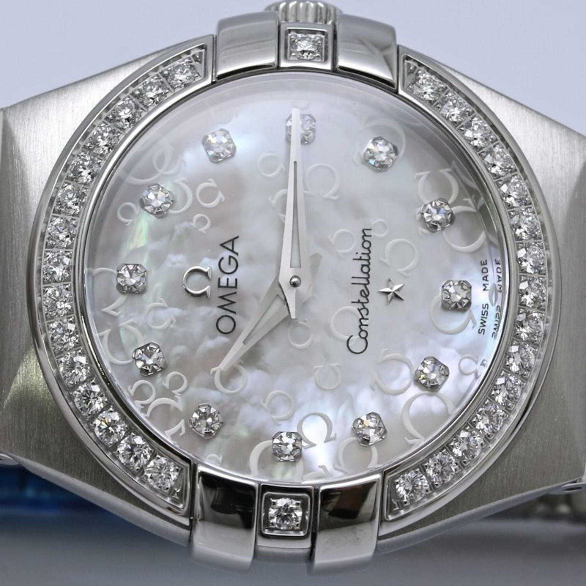 OMEGA Constellation Brushed Diamond Bezel 12P 123.15.27.60.55.005 Women's Watch Stainless Steel 40517 — Very Good