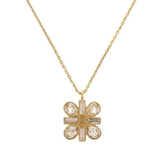 Celine Triomphe Stone Logo Gold Necklace Accessory 0296 CELINE — Like New
