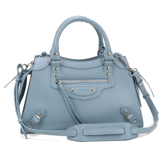 BALENCIAGA 638521 2-Way Handbag, Women's, Blue