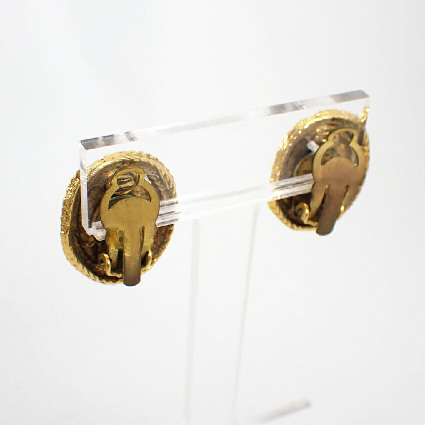 CHANEL Gold Coco Mark Earrings