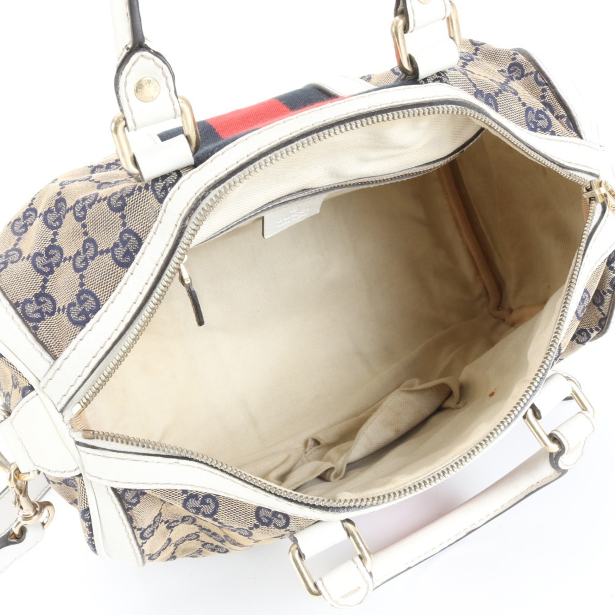 Gucci GG Canvas Sherry Line 247205 Leather Shoulder Bag/Handbag for Women