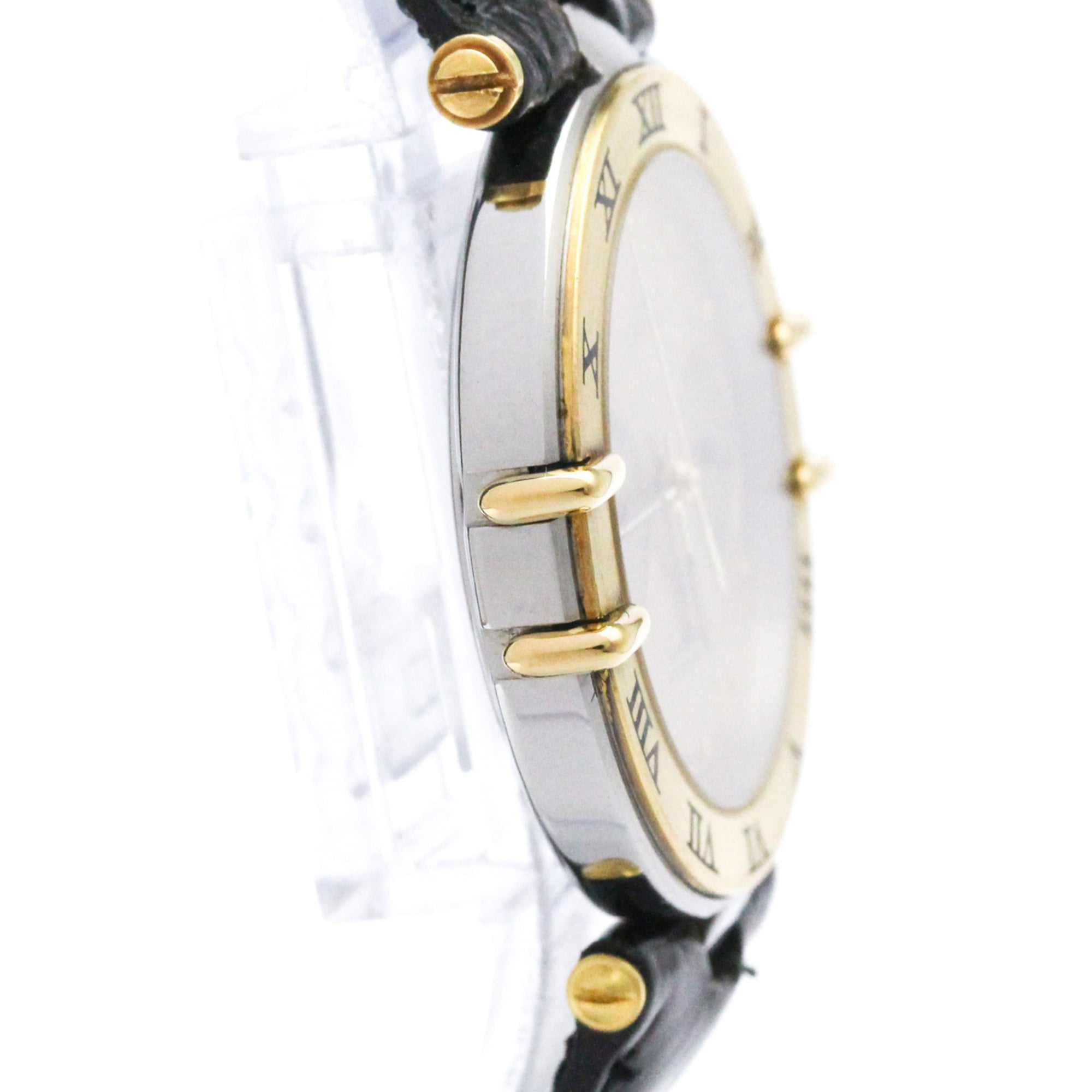 OMEGA Constellation Day Date 18K Gold Steel Watch 196.1080 Polished — Very Good