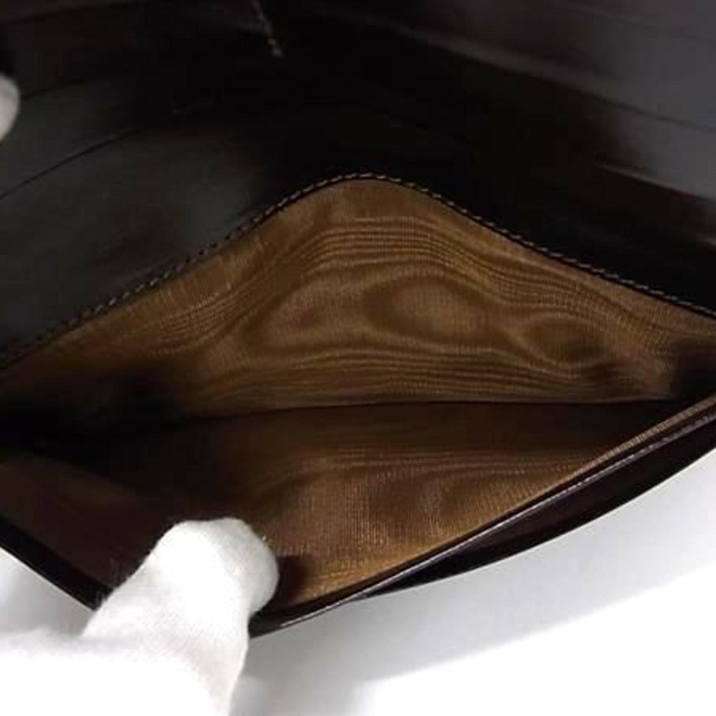 FENDI Zucca Wallet 2804・01339 Brown Canvas and Leather Double Bifold Long for Men Women