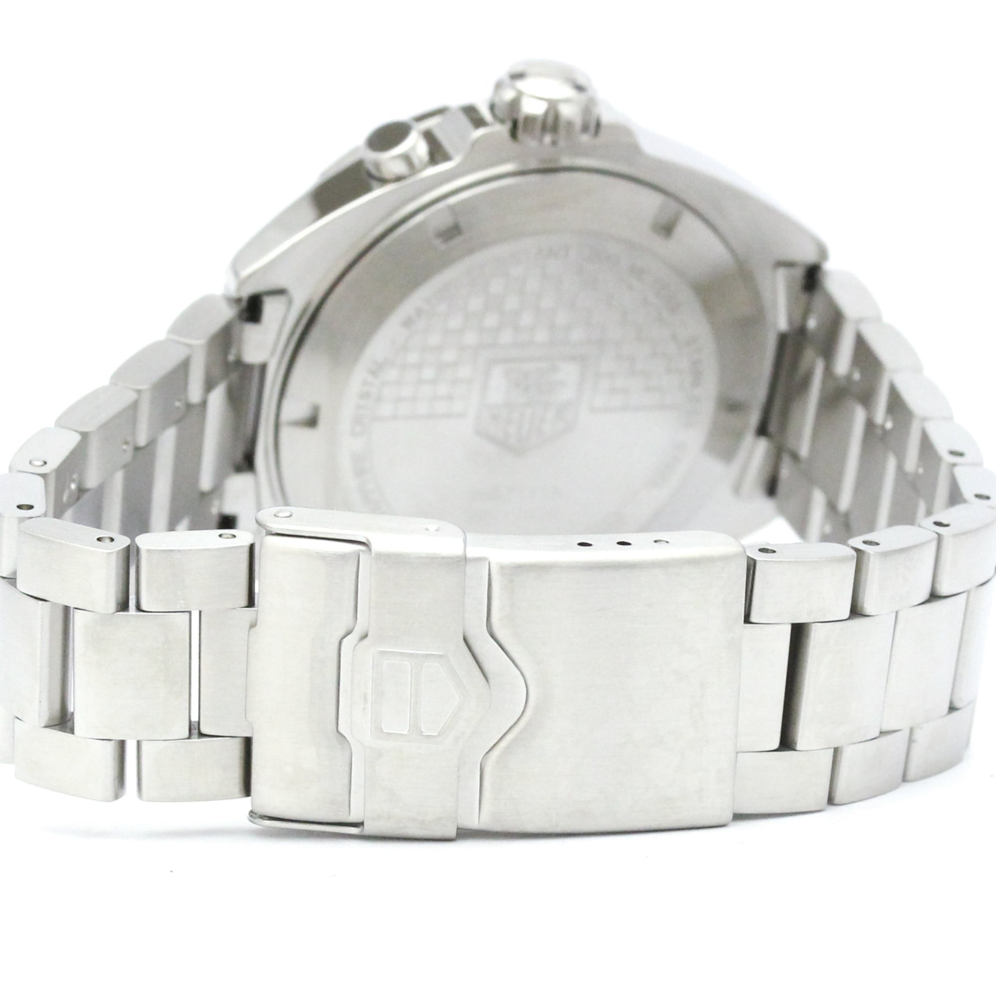 TAG HEUER Formula 1 Alarm Steel Quartz Mens Watch WAZ111A Polished — Very Good