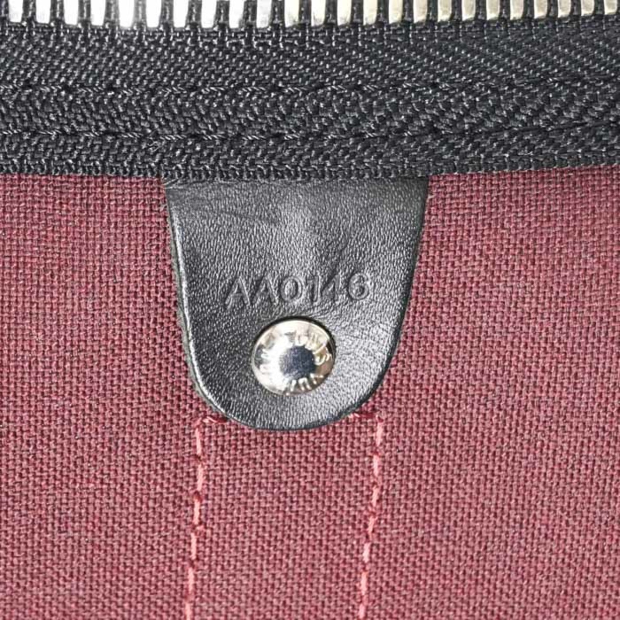 LOUIS VUITTON Louis Vuitton Boston Bag Monogram Macassar Keepall Bandouliere 55 Brown M56714 — Like New
