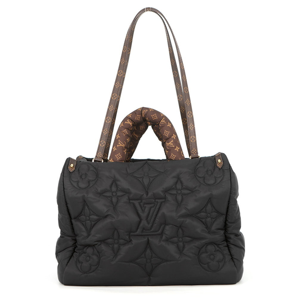Louis Vuitton Tote Bag, Recycled Nylon, Monogram, OnTheGo GM M59005, Handbag, Black. Vuitton — Like New