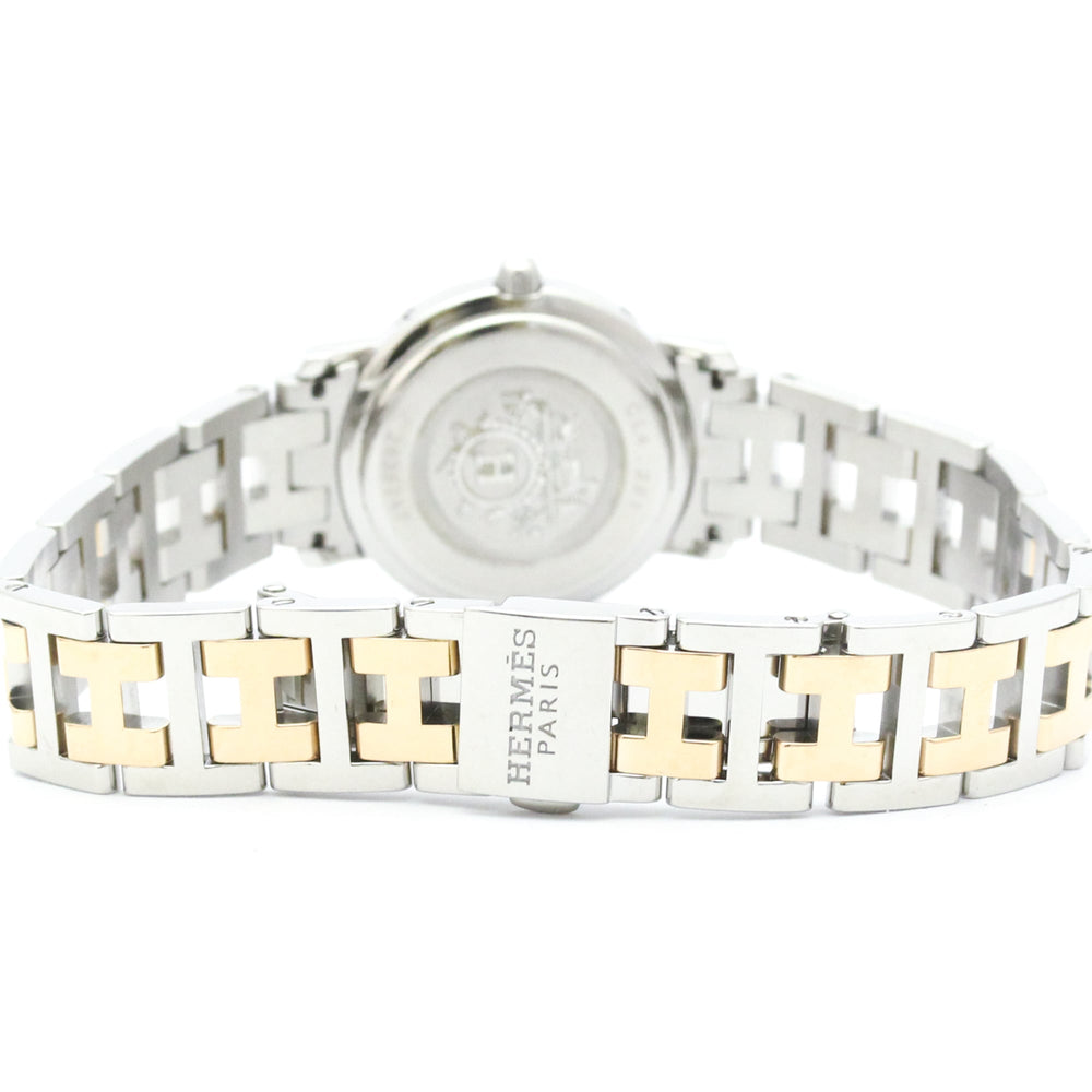 HERMES Clipper Pink Gold Plated Steel Watch CL4.221 Polished — Very Good