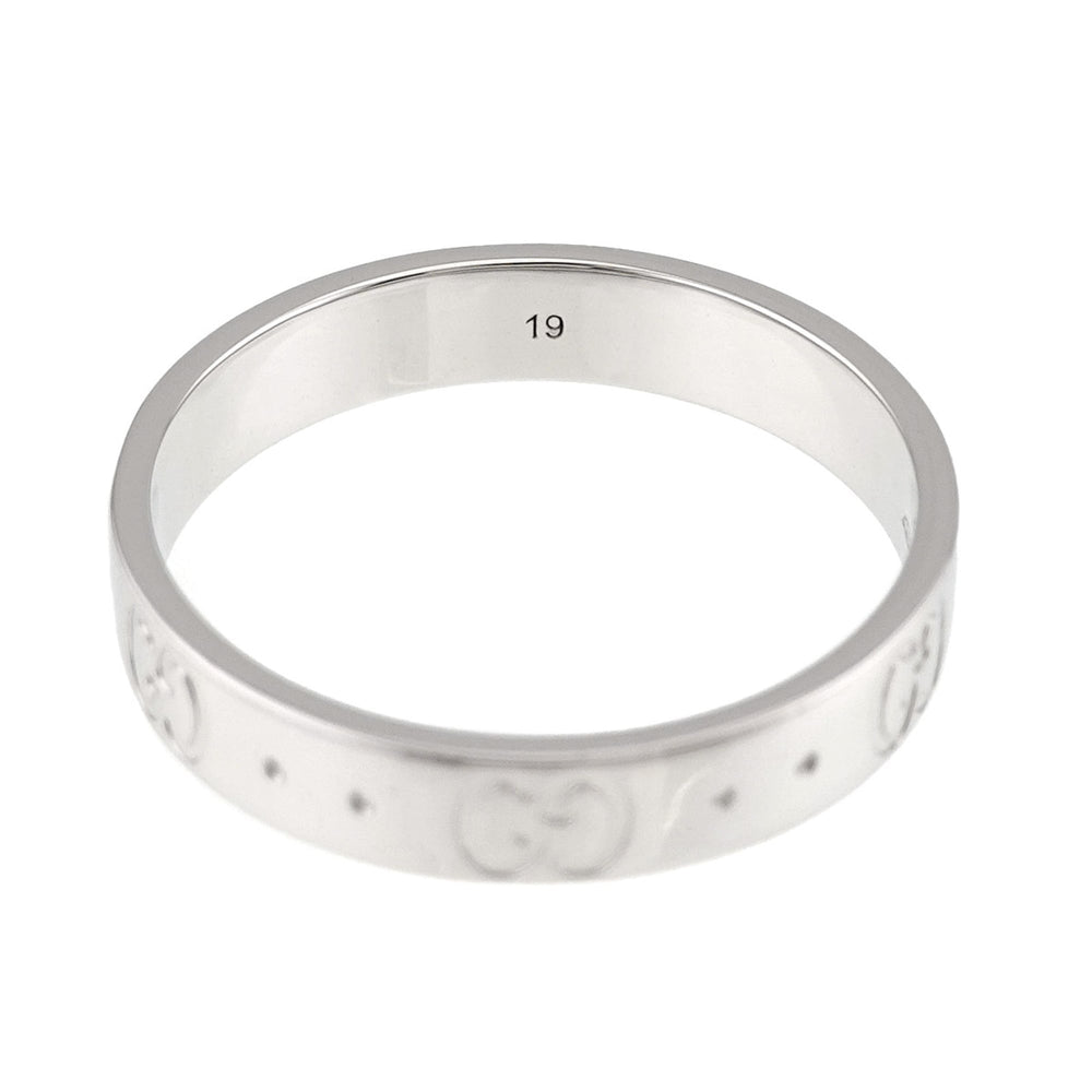 Gucci Icon Ring #19, 18K White Gold (750) — Like New