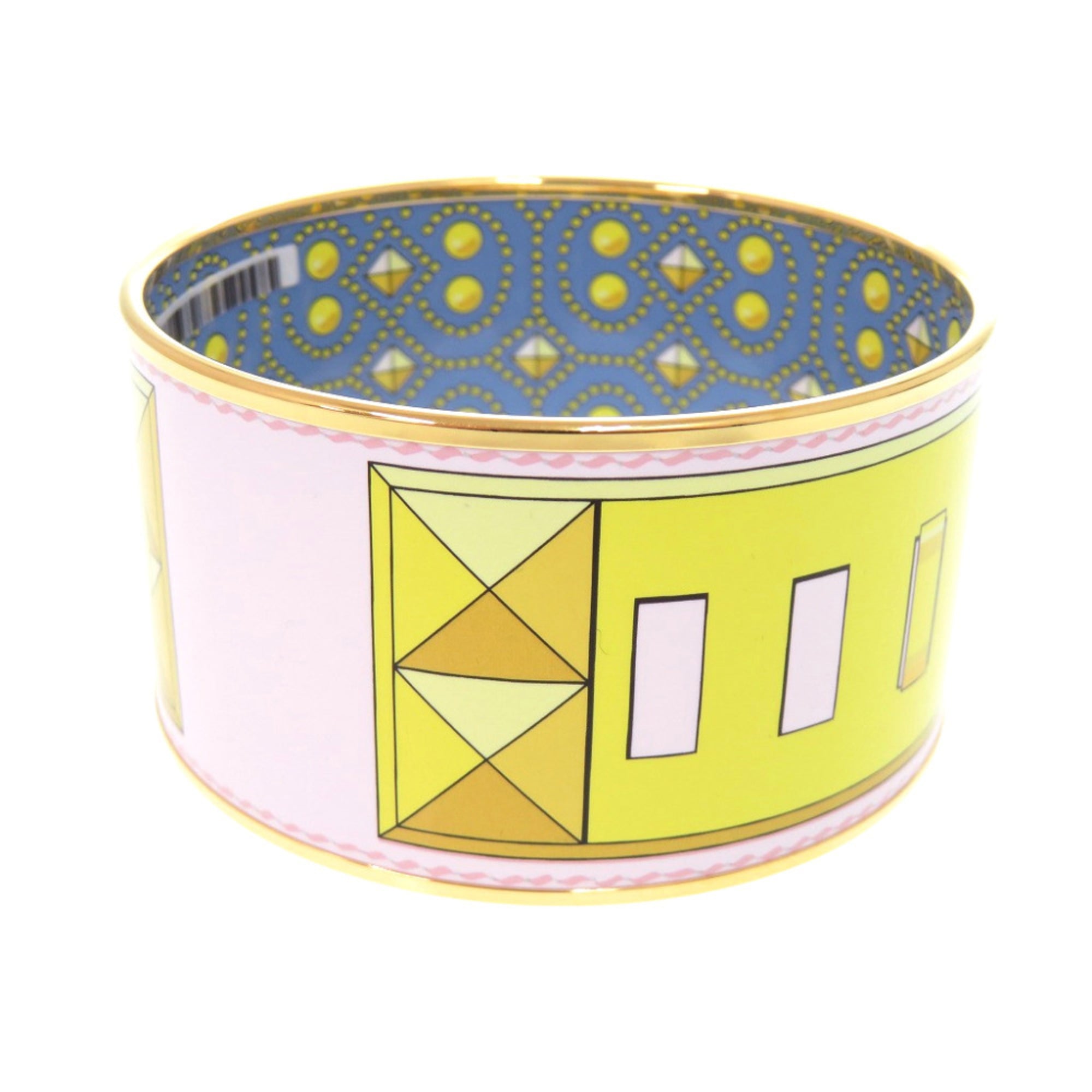Hermes EMAGLE GM Collier de Chiens Yellow Bangle 1508 HERMES — Like New