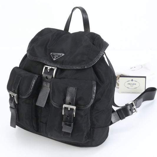 Prada Tessuto Nylon Triangle Logo Backpack BZ0003 for Women