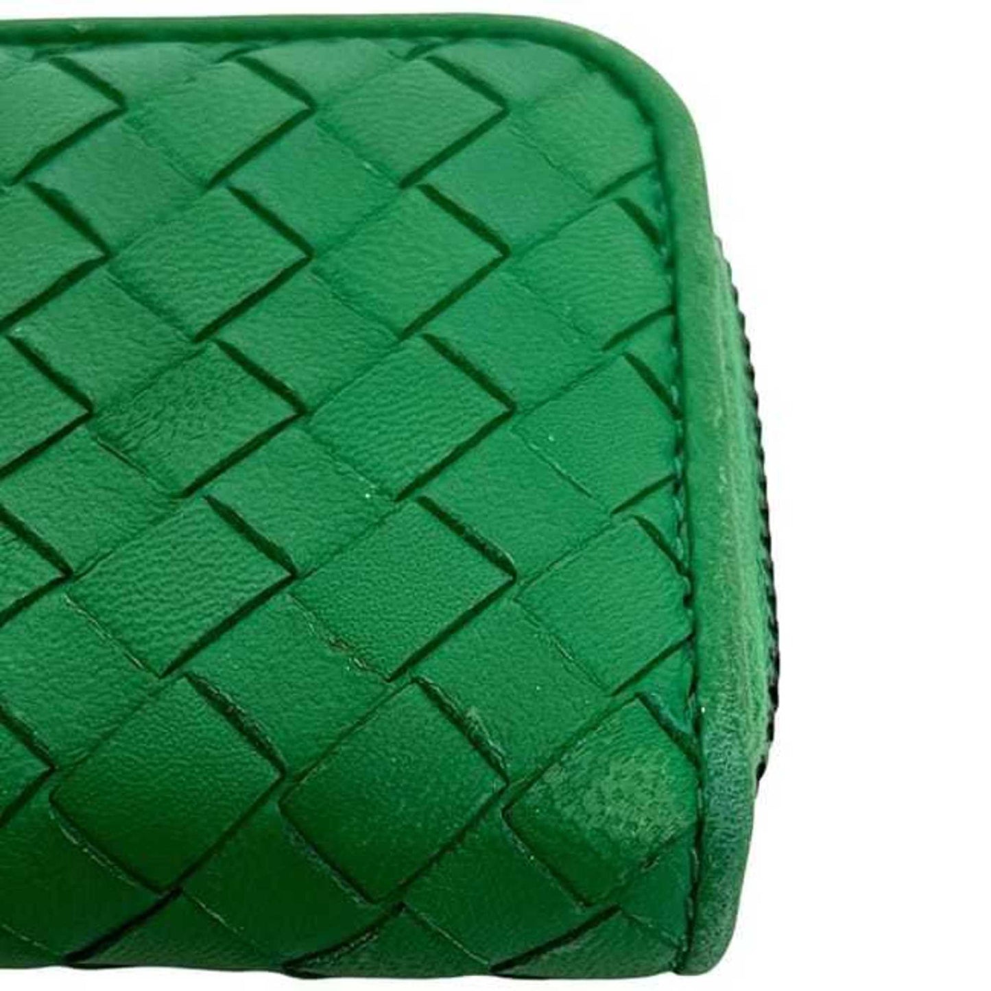 Bottega Veneta coin case ec-24409 green intrecciato leather purse B04401910M BOTTEGA VENETA mini compact wallet men's women's color
