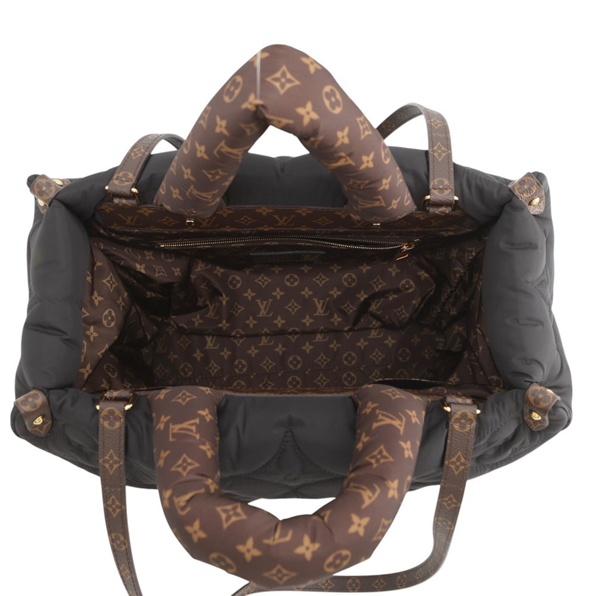 Louis Vuitton Tote Bag, Recycled Nylon, Monogram, OnTheGo GM M59005, Handbag, Black. Vuitton — Like New