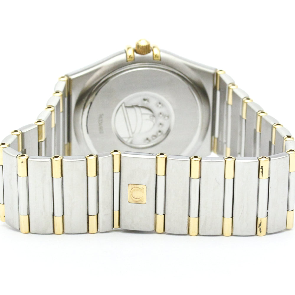 OMEGA Constellation 18K Gold Steel Quartz Mens Watch 1312.10 Polished — Very Good