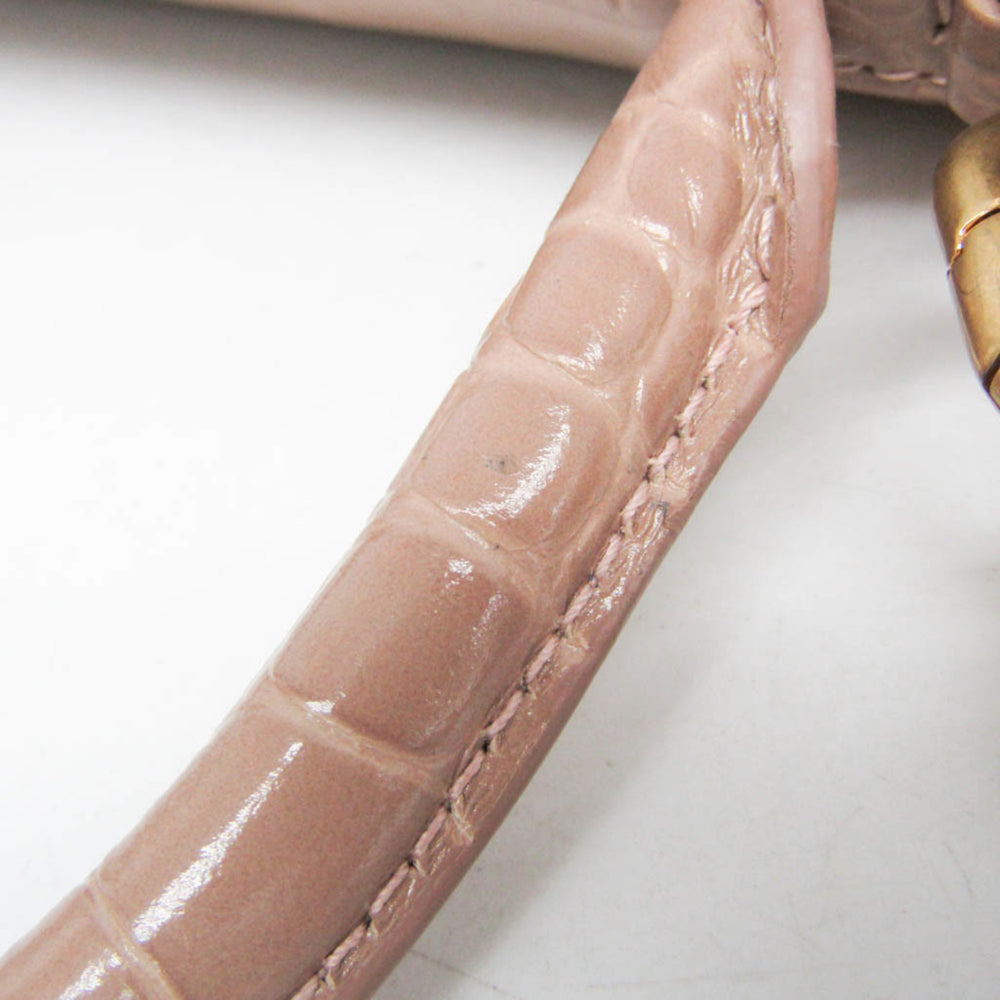 Balenciaga Hour Glass 593546 Women's Leather Handbag,Shoulder Bag Pink Beige — Like New