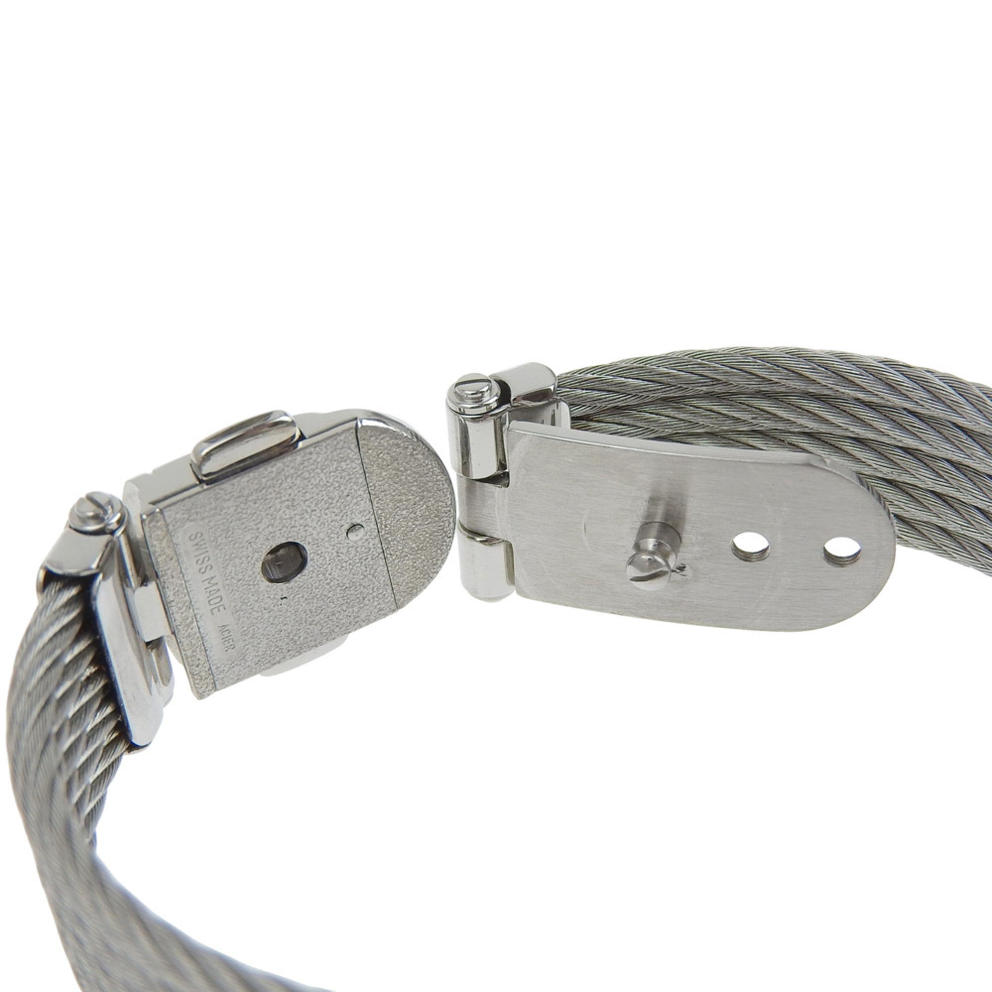 CHARRIOL Wristwatch 53.97.3654 Stainless Steel Quartz Analog Display White Dial Women's — Good