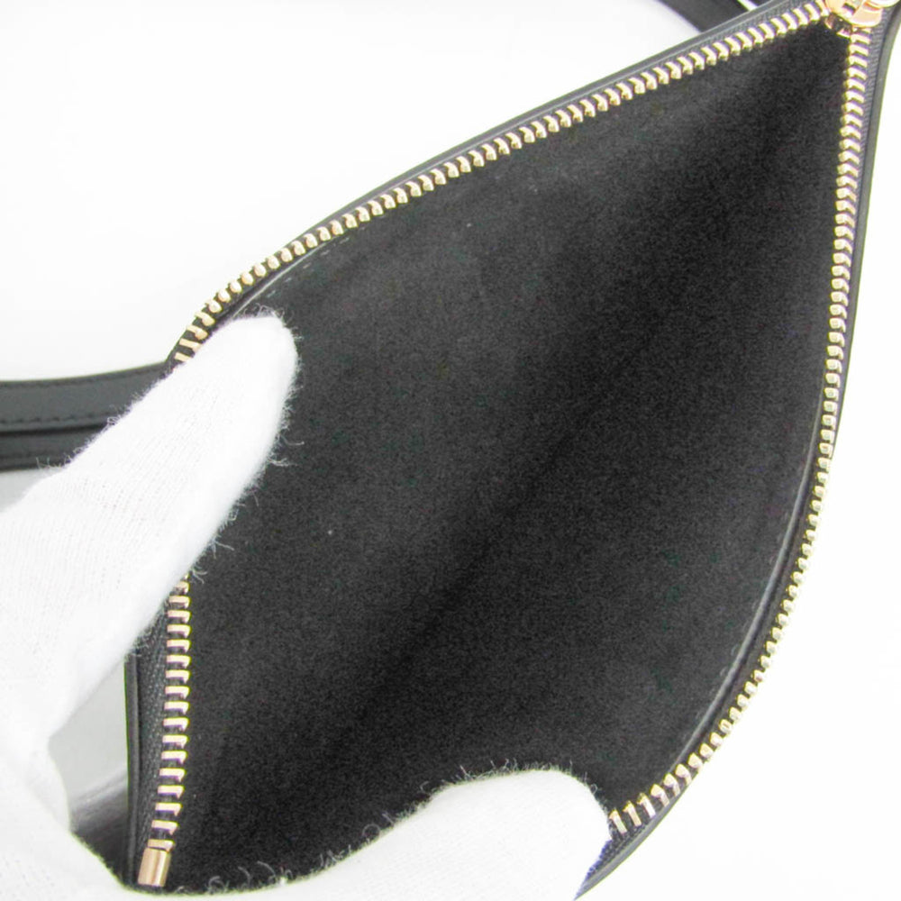 Salvatore Ferragamo Charming Tote Bag AU-21/7533 Women's Leather,Canvas Shoulder Bag,Tote Bag Black,Light Brown — Like New