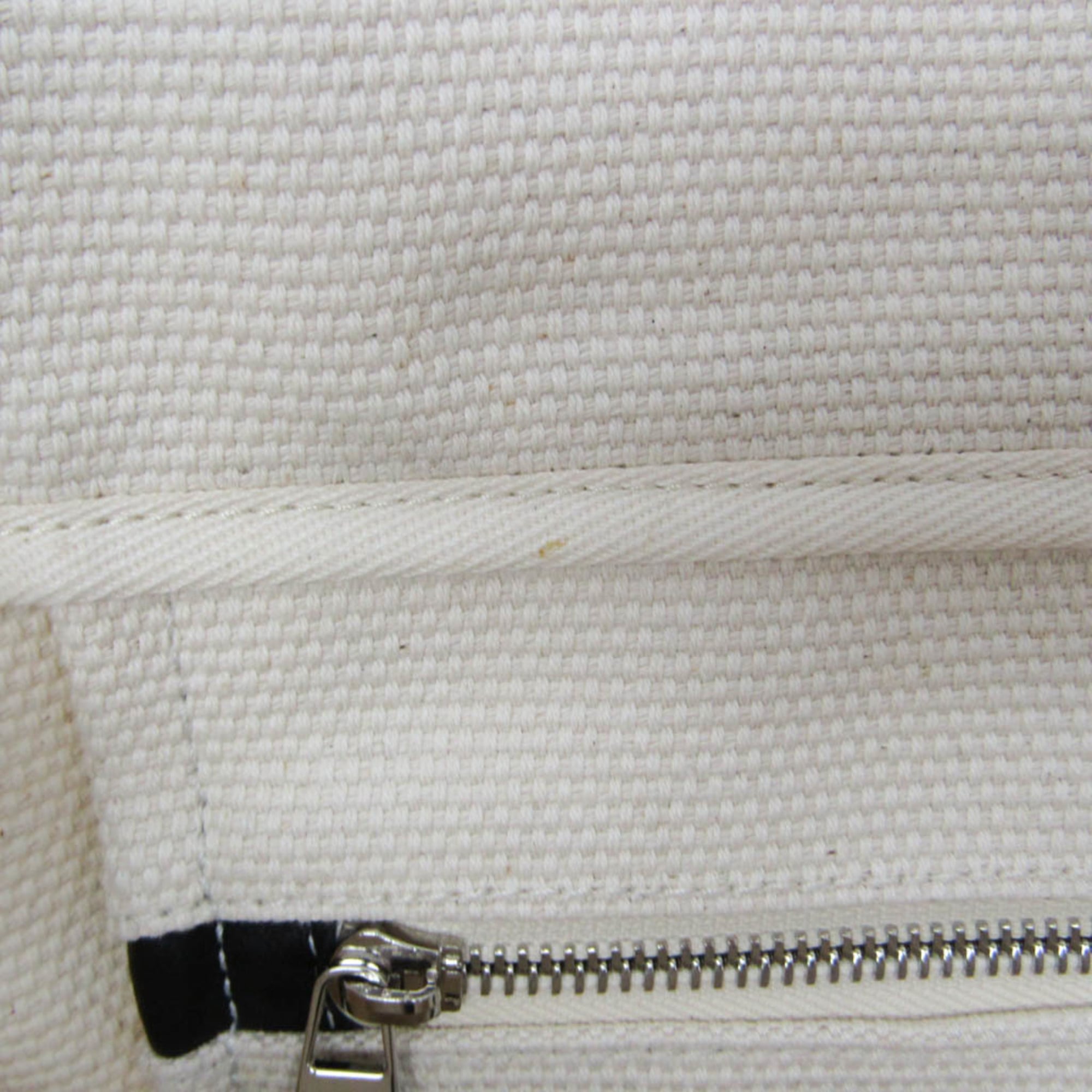 Loewe Paula's Ibiza Women,Men Canvas,Leather Tote Bag Black,Off-white — Like New