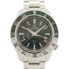 Seiko Grand Sport Collection GMT SBGE295 9R66-0BK0 Green Dial Men's Watch — Very Good