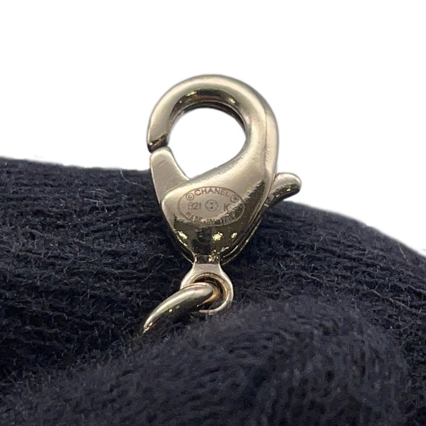 Chanel Coco Mark Necklace with Faux Pearl and Rhinestones, B21 K, CHANEL