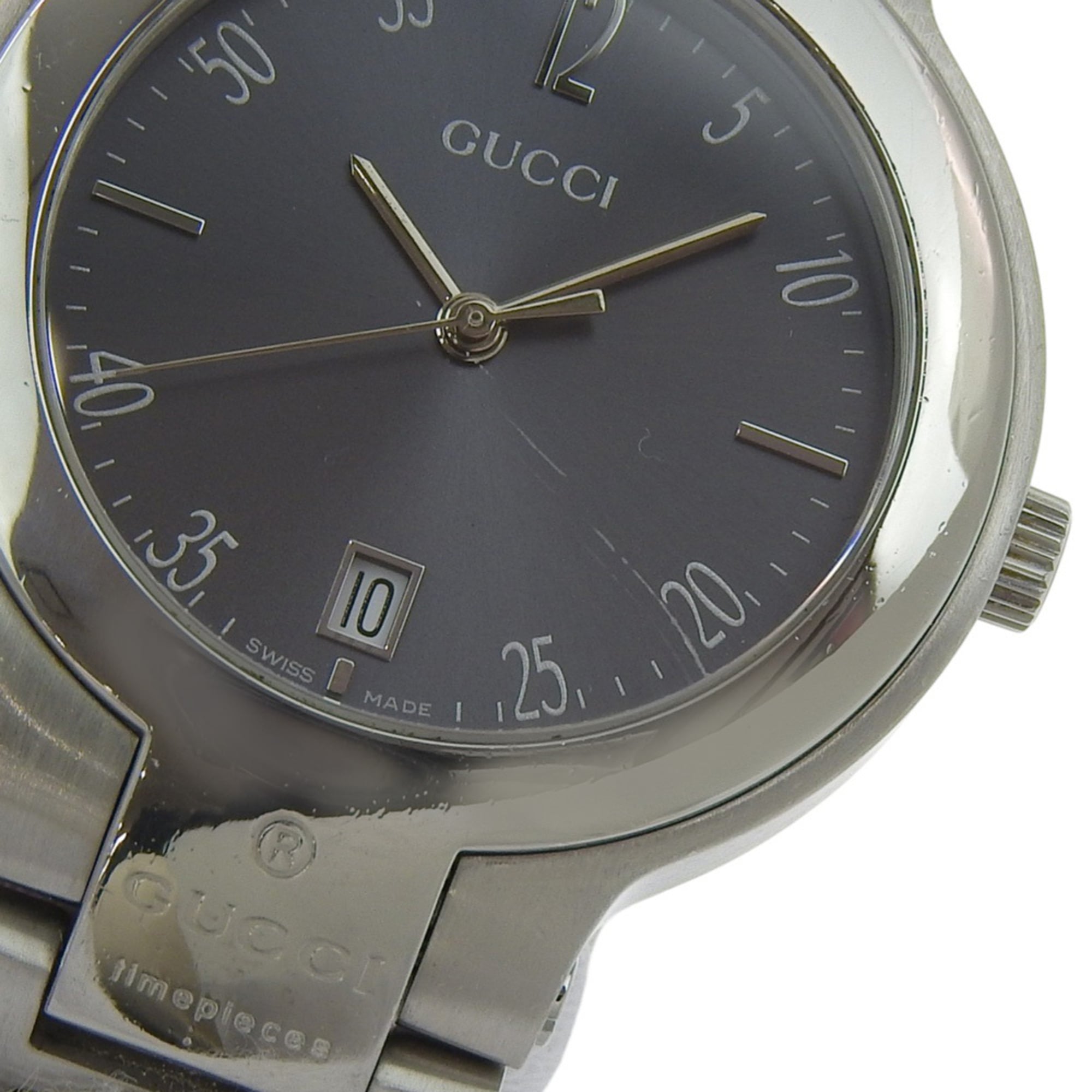 Gucci GUCCI Watch 8900M Stainless Steel Quartz Analog Display Gray Dial Boys' Size — Good