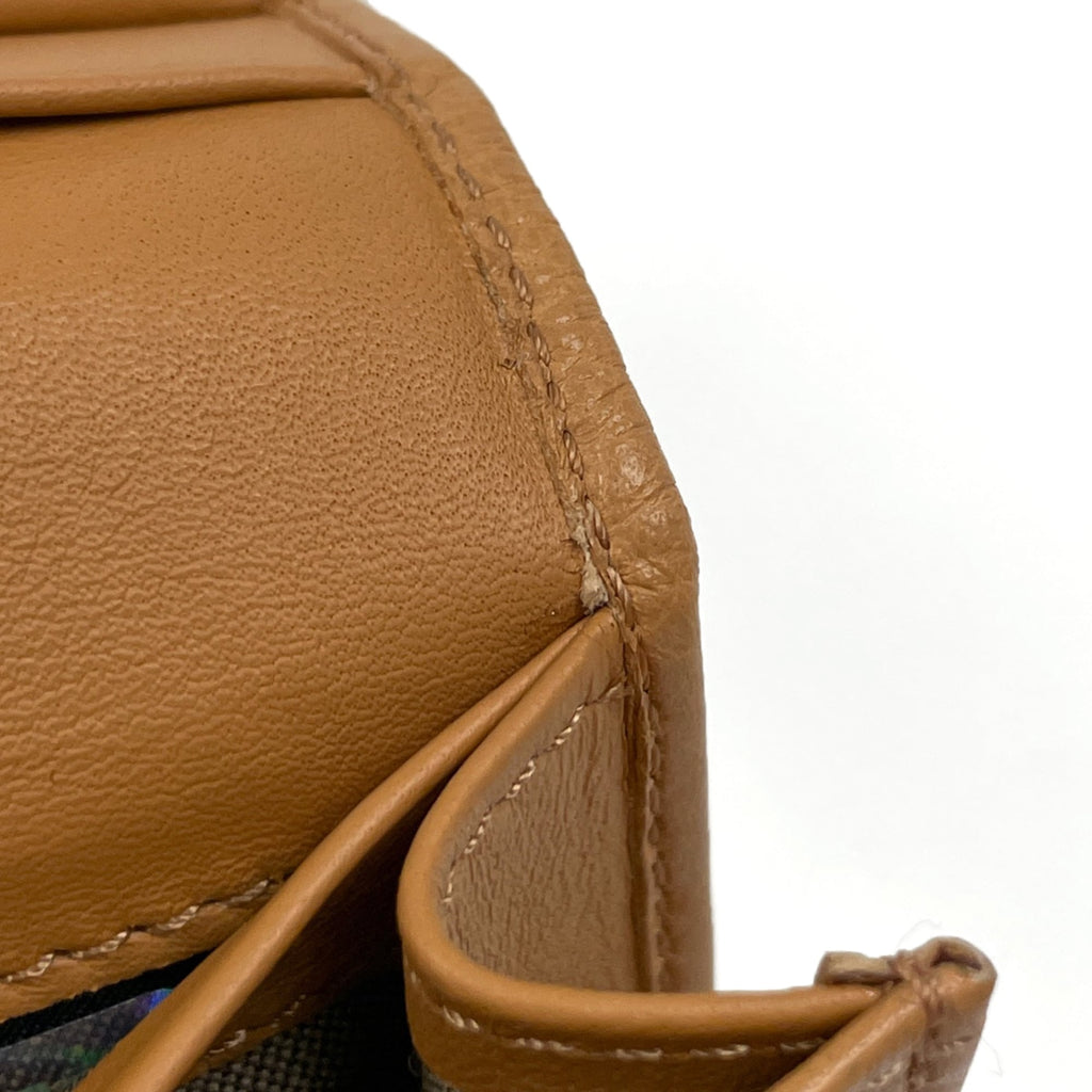 Fendi logo long wallet, bifold, leather, brown, women's