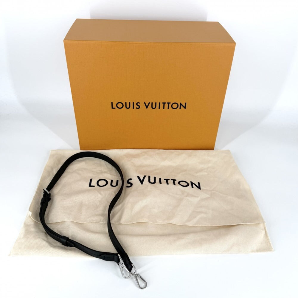 Louis Vuitton Women's Monogram Mahina Bella Tote Handbag Shoulder Bag Crossbody Black LOUIS VUITTON M59200 Noir Silver Hardware — Like New