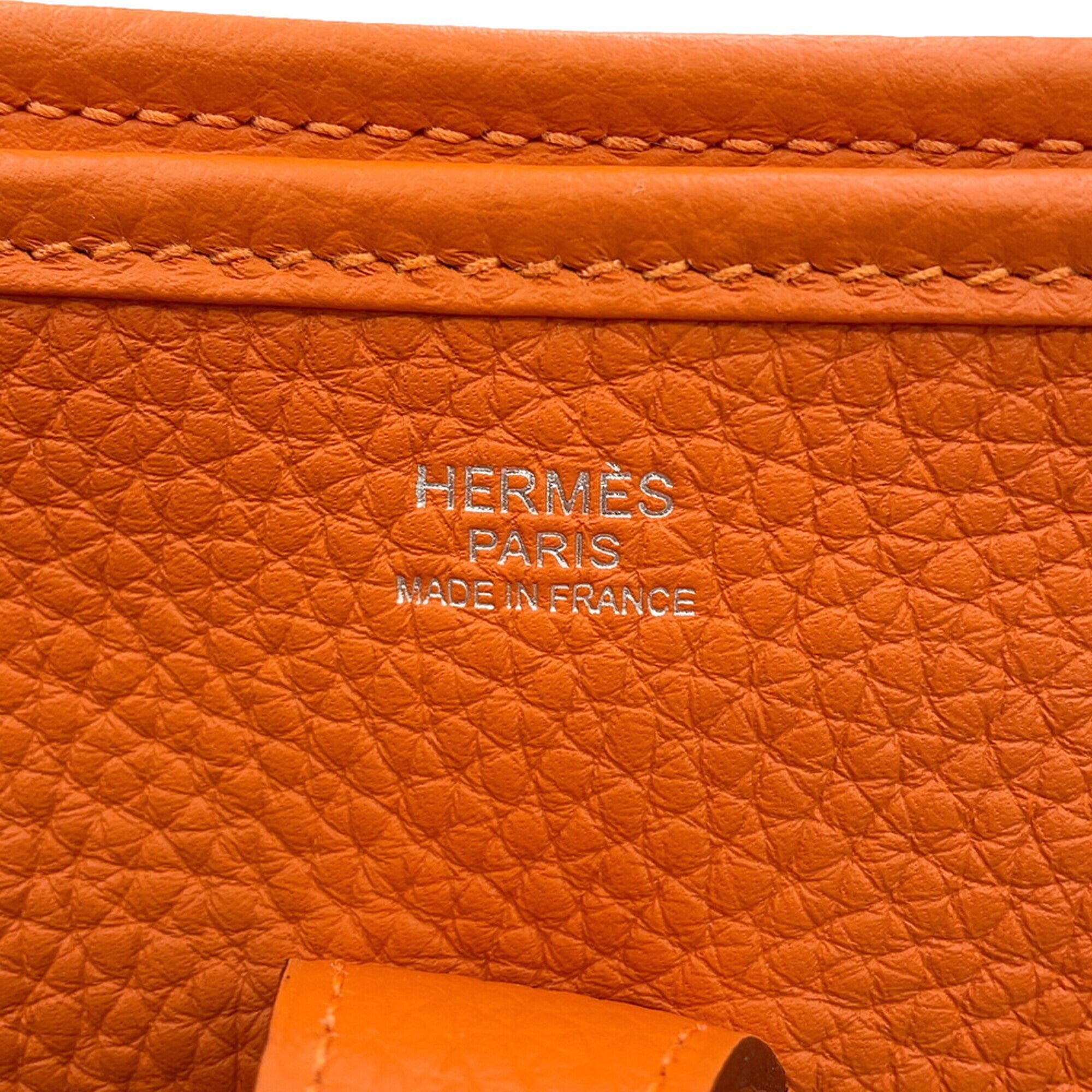 Hermes Evelyne 3 PM Shoulder Bag, Feu, Taurillon Clemence Leather, B Stamp, HERMES, Evelyne, Handbag, Women's, HERMES — Like New