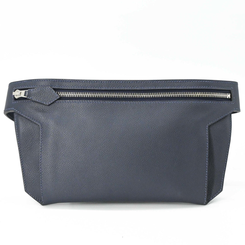HERMES Ultra Pla 24 Cross Evercolor Body Bag, Navy, Z Stamp — Like New