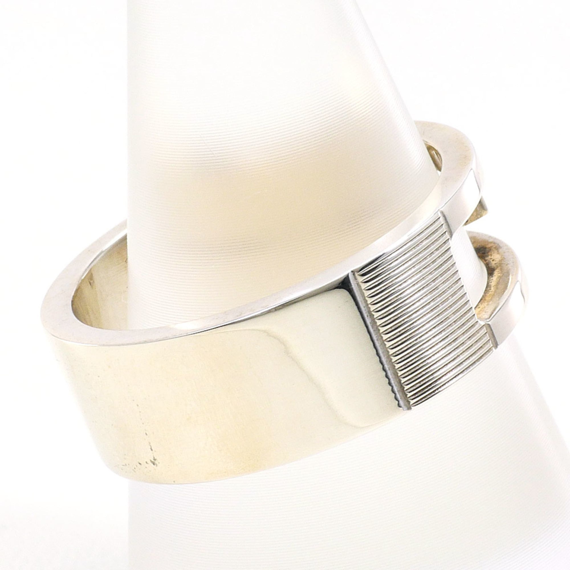 Gucci branded G silver ring, total weight 8.3g, jewelry — Like New