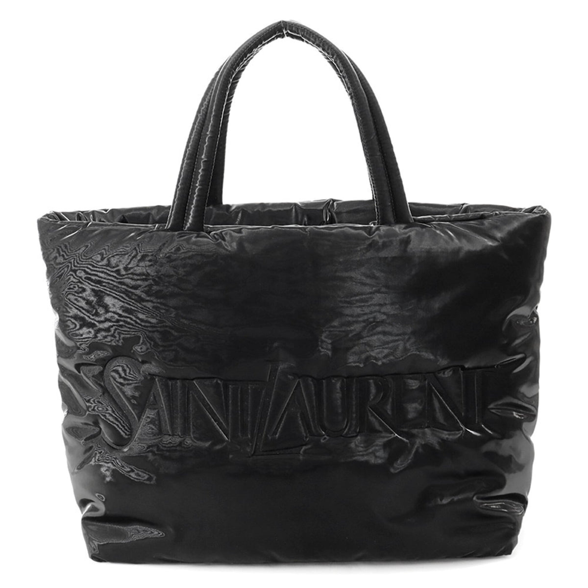 Yves Saint Laurent Saint Laurent Paris Wide Puffer Nylon Tote Bag 756269 SAINT LAURENT PARIS Handbag Black — Like New