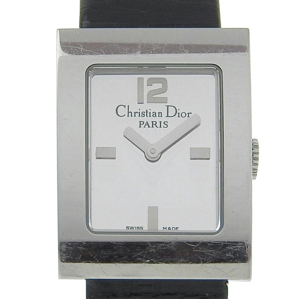 Christian Dior Malice D78 109 Mirror Dial SS Leather Quartz 19mm Women's 2 Hands — Good