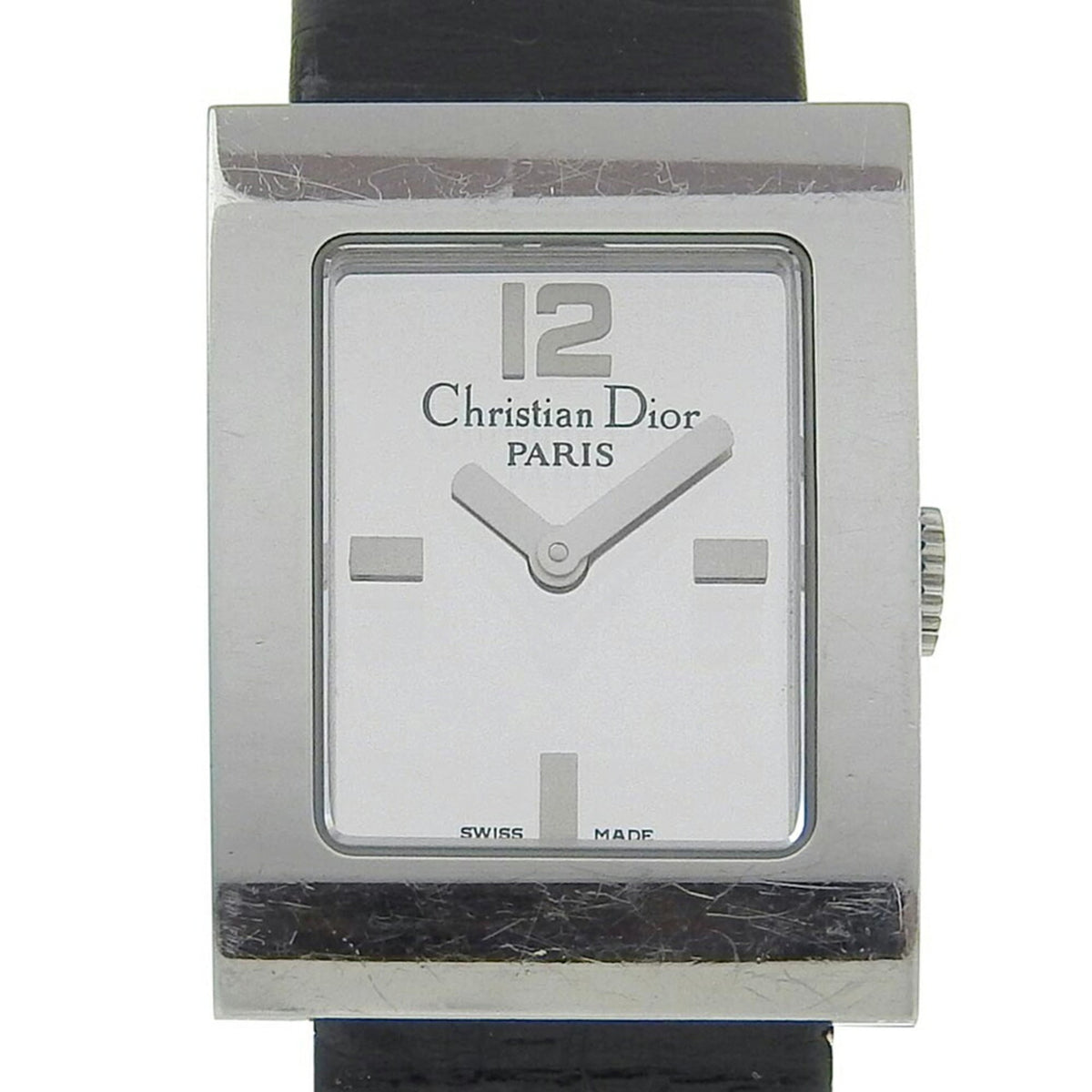 Christian Dior Malice D78 109 Mirror Dial SS Leather Quartz 19mm Women's 2 Hands — Good