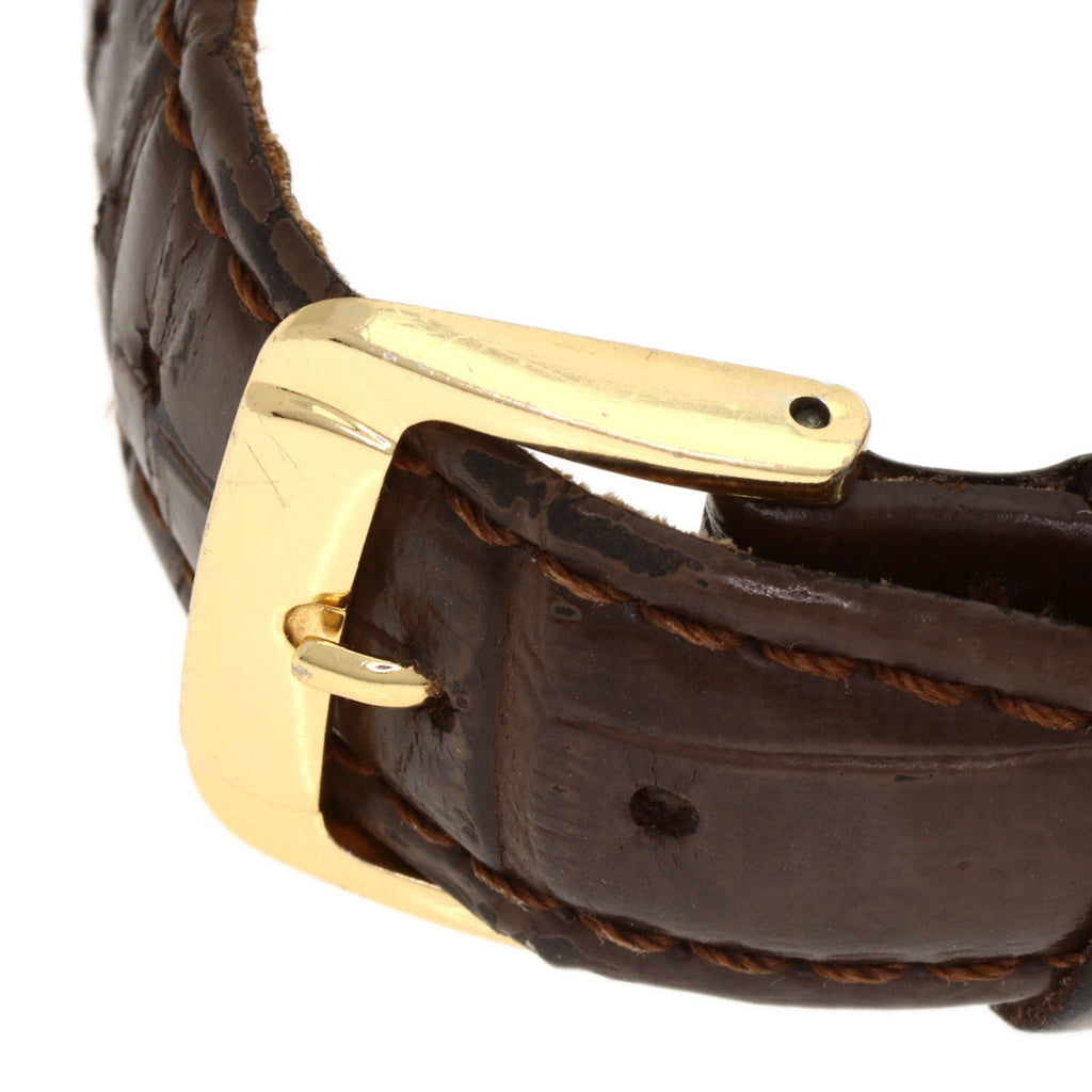 Cartier Must Tank Vermeil Watch, Silver Leather, Women's