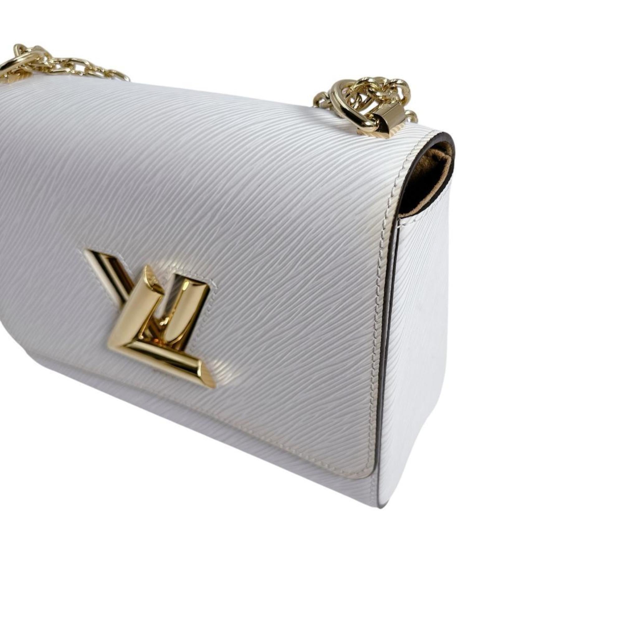 Louis Vuitton Twist MM Shoulder Bag in Epi Leather and Blanc M55513 White — New - Store Return