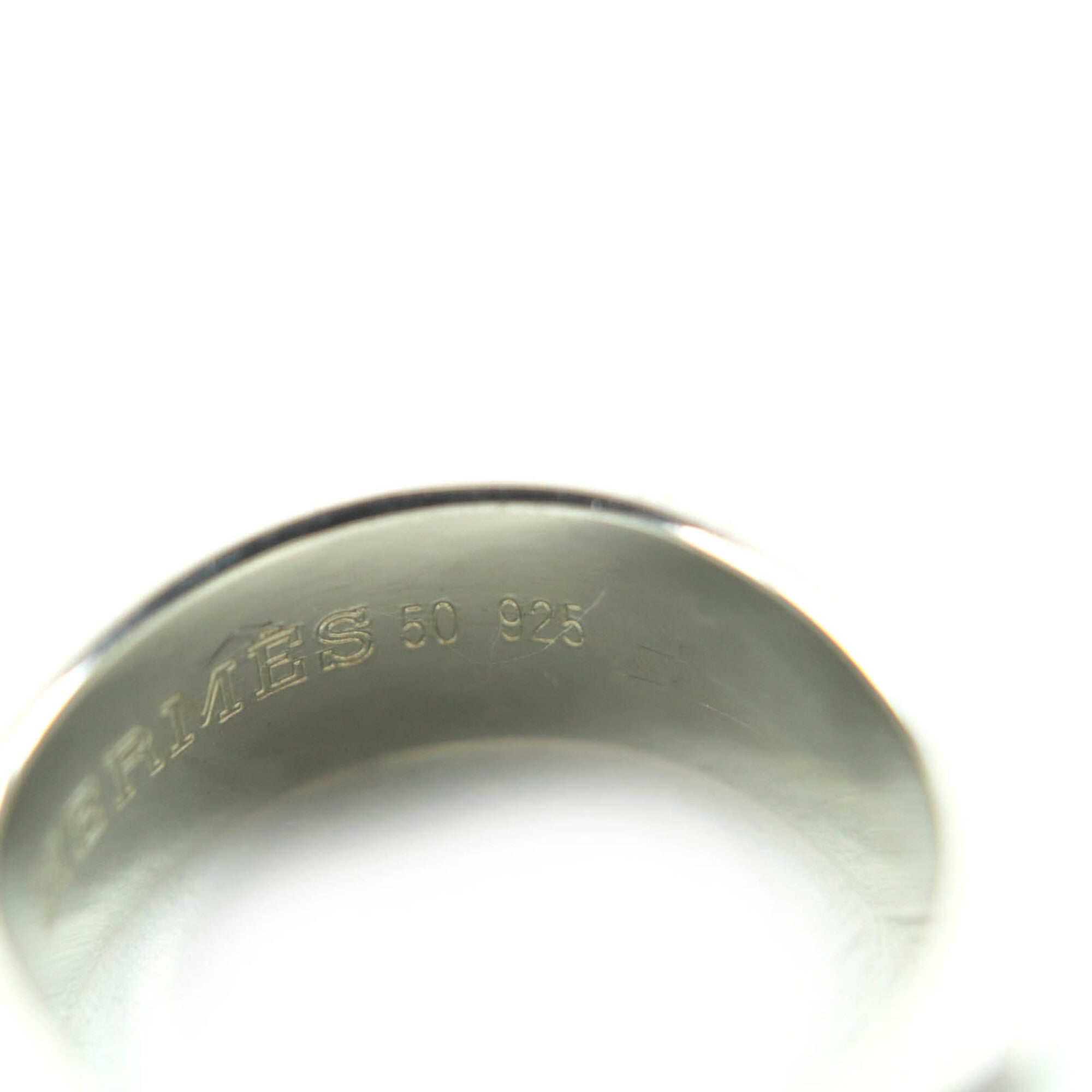 HERMES Vintage Bucket Ring, 925 Sterling Silver and 18K Gold, Size 50 (Japanese size equivalent), Weight: 7.58g, Women's — Like New