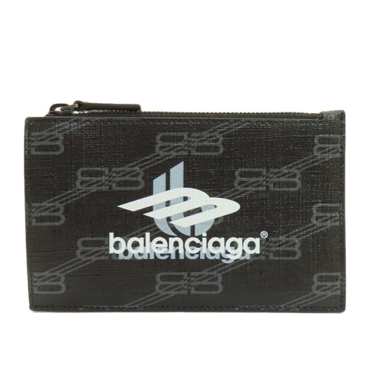 Balenciaga 640535 Logo Print Coin Case PVC Women's BALENCIAGA