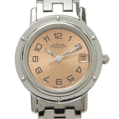 Hermes Clipper Watch CL4.210 Quartz Pink Dial Stainless Steel Women's HERMES — Good