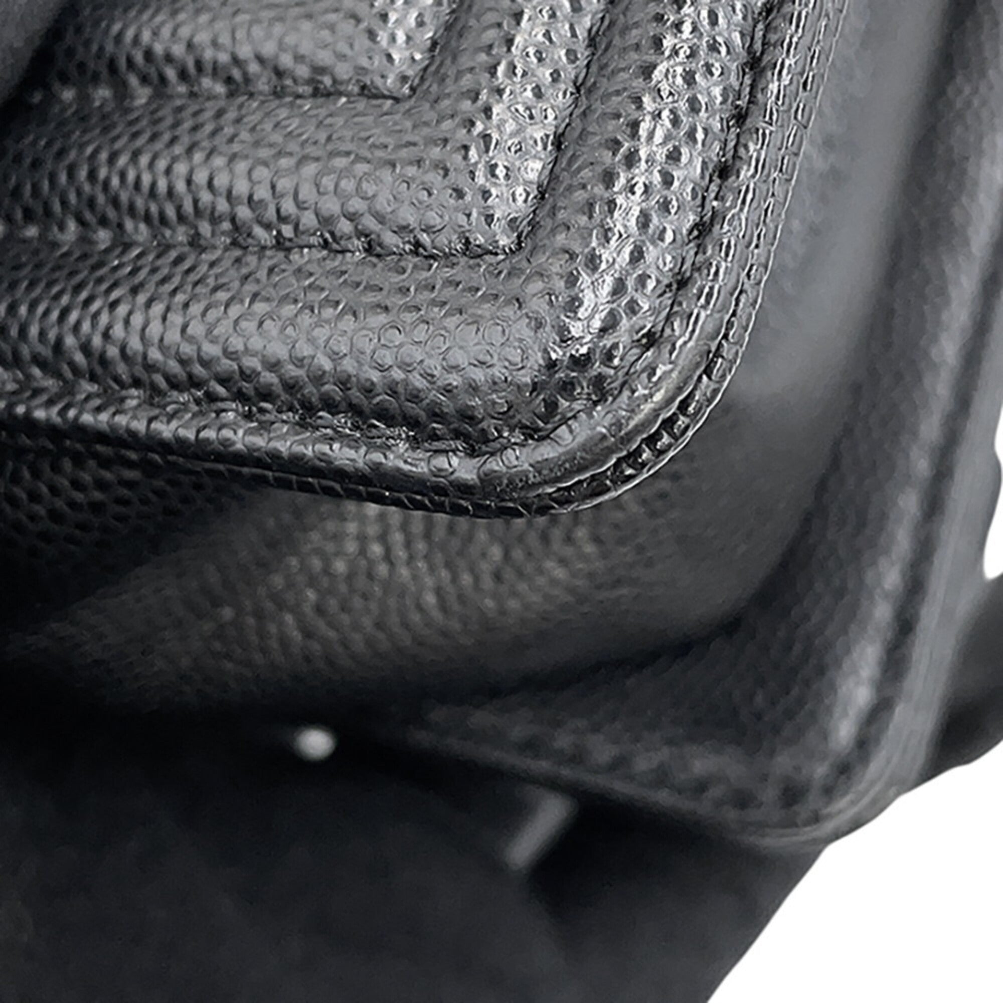 Chanel Chain Shoulder Bag Matelassé Coco Mark Boy Small Caviar Skin A67085 CHANEL Black Handbag Women's — Like New