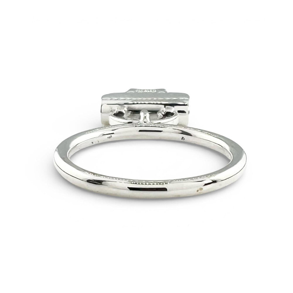 HERMES Amulette Constance Ring, AG925, 2020 model, Silver, Size 54, Made in France, Weight: 6.8g, Women's — Like New